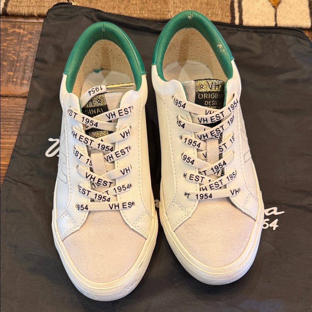 Vintage Havana White and Green Sneakers
